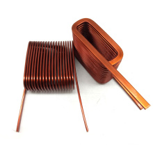 Flat Wire Helical Enameled copper Winding Coil for Inductor